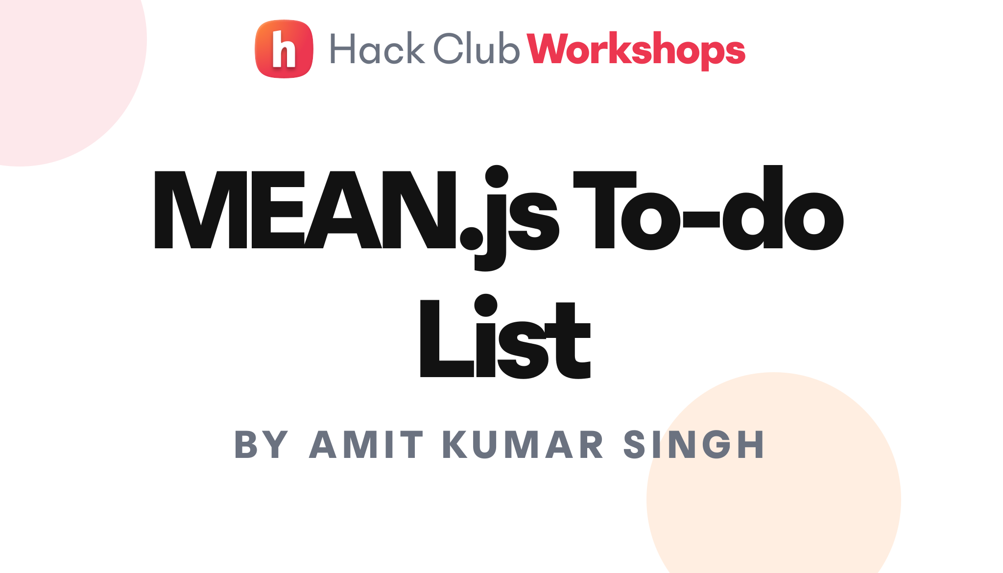 MEAN js To do List Hack Club mean-js-to-do-list-hack-club